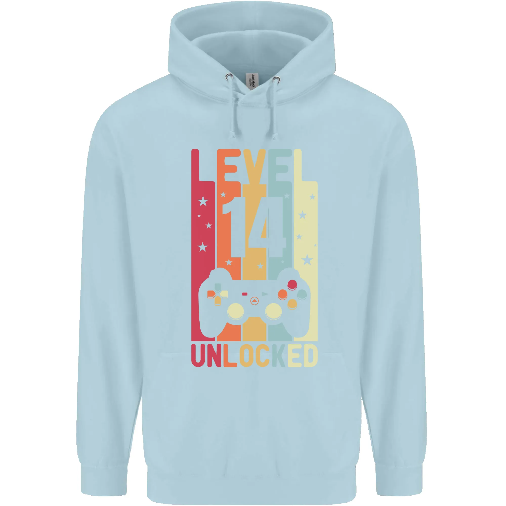 14th Birthday 14 Year Old Level Up Gaming Childrens Kids Hoodie