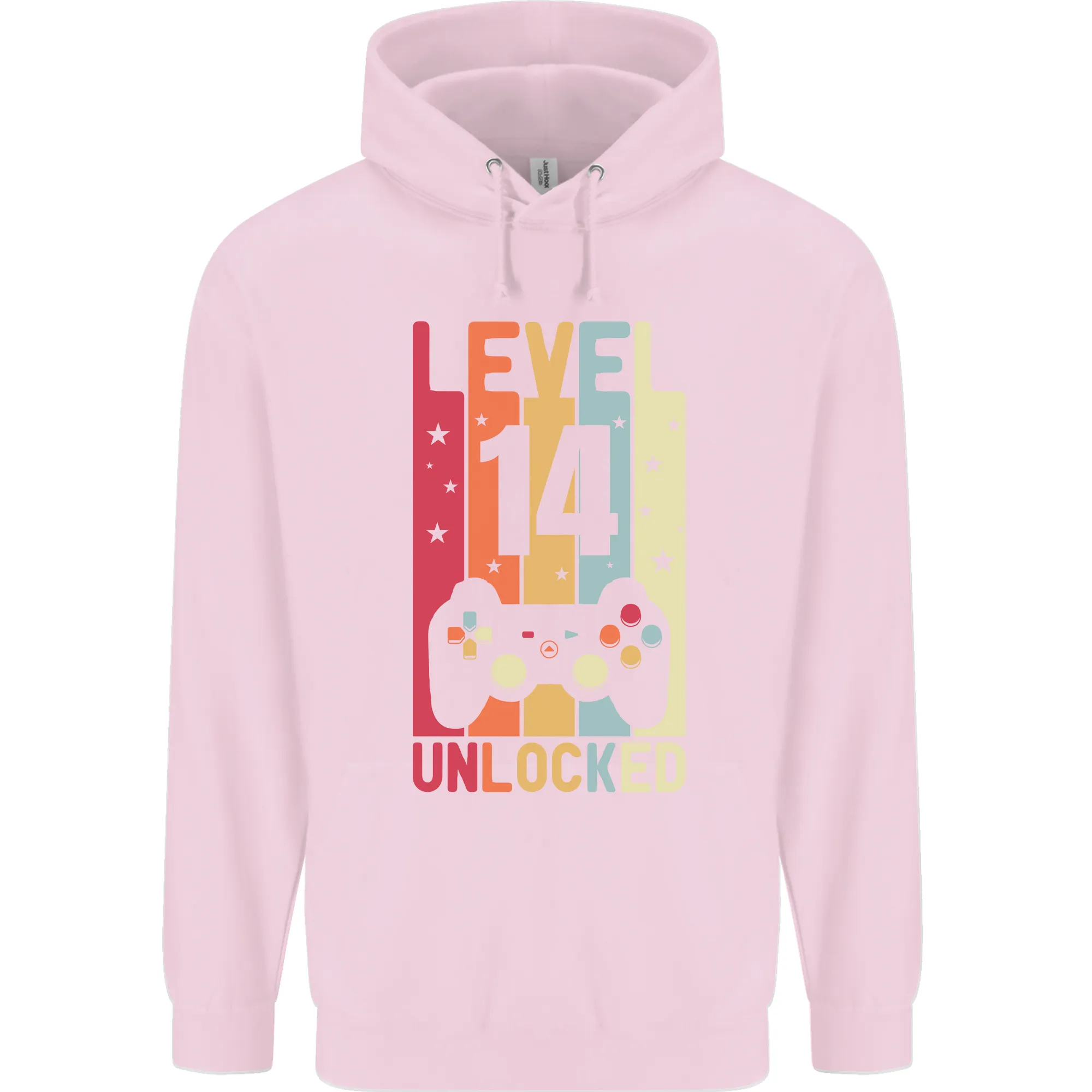 14th Birthday 14 Year Old Level Up Gaming Childrens Kids Hoodie