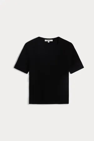 AMEY COTTON CASHMERE CREWNECK TEE