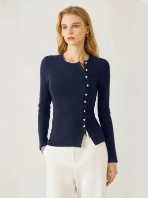 Asymmetrical Placket Top