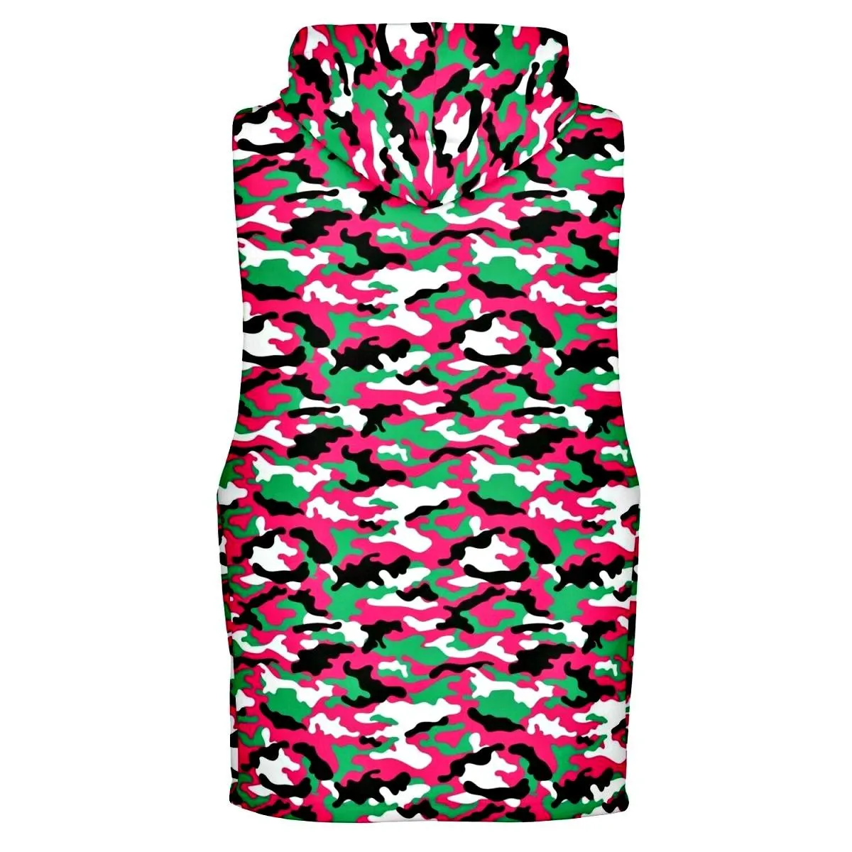 Athletic Drop Armhole Hoodie - Watermelon Camouflage