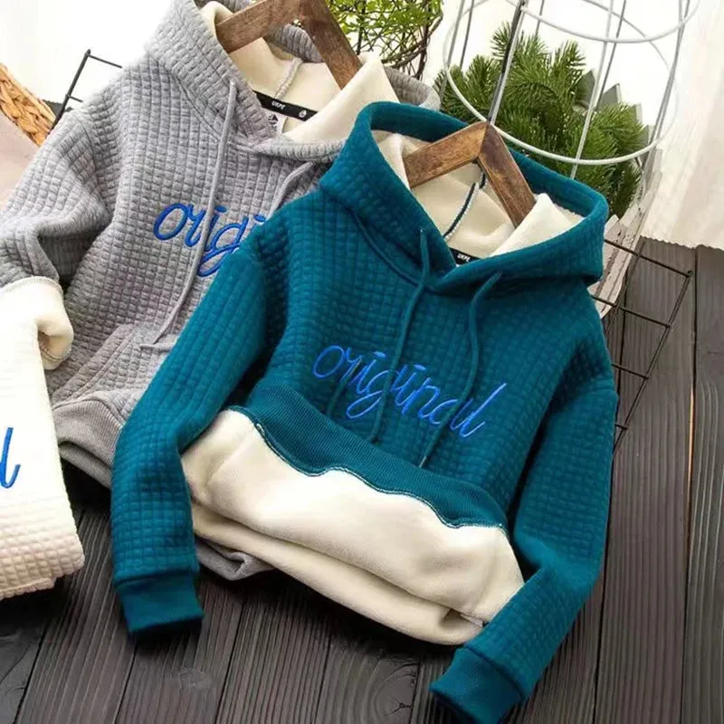 Boys Hoodies Sweatshirts Cotton Tops 2024 Warm Thicken Plus Velvet Winter Autumn Toddler Pullover Baby's Kids Children's T-shirt