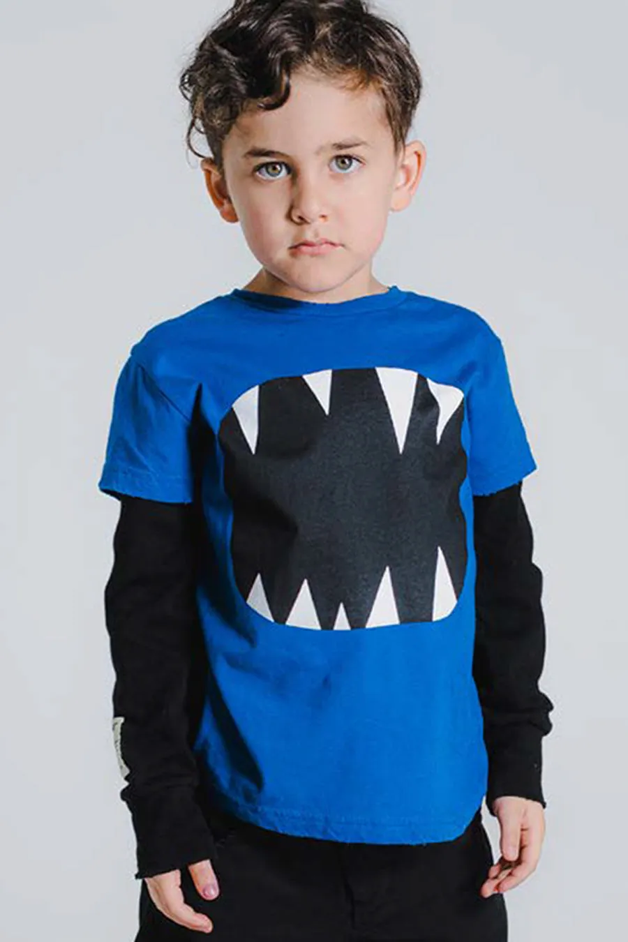 Boys Shirt Nununu Roar - Blue (Suze 10/11 left)