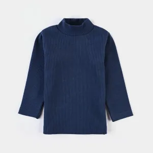 Boys Thermal Turtle Neck -NAVY