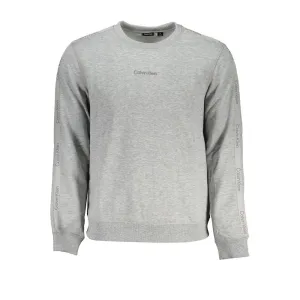 Calvin Klein Sleek Gray Long Sleeve Sweatshirt