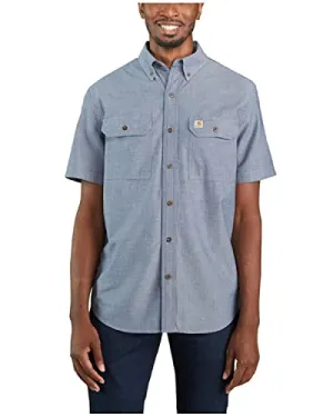 Carhartt 104369 Men's Loose Fit Midweight Chambray Short Sleeve Shirt