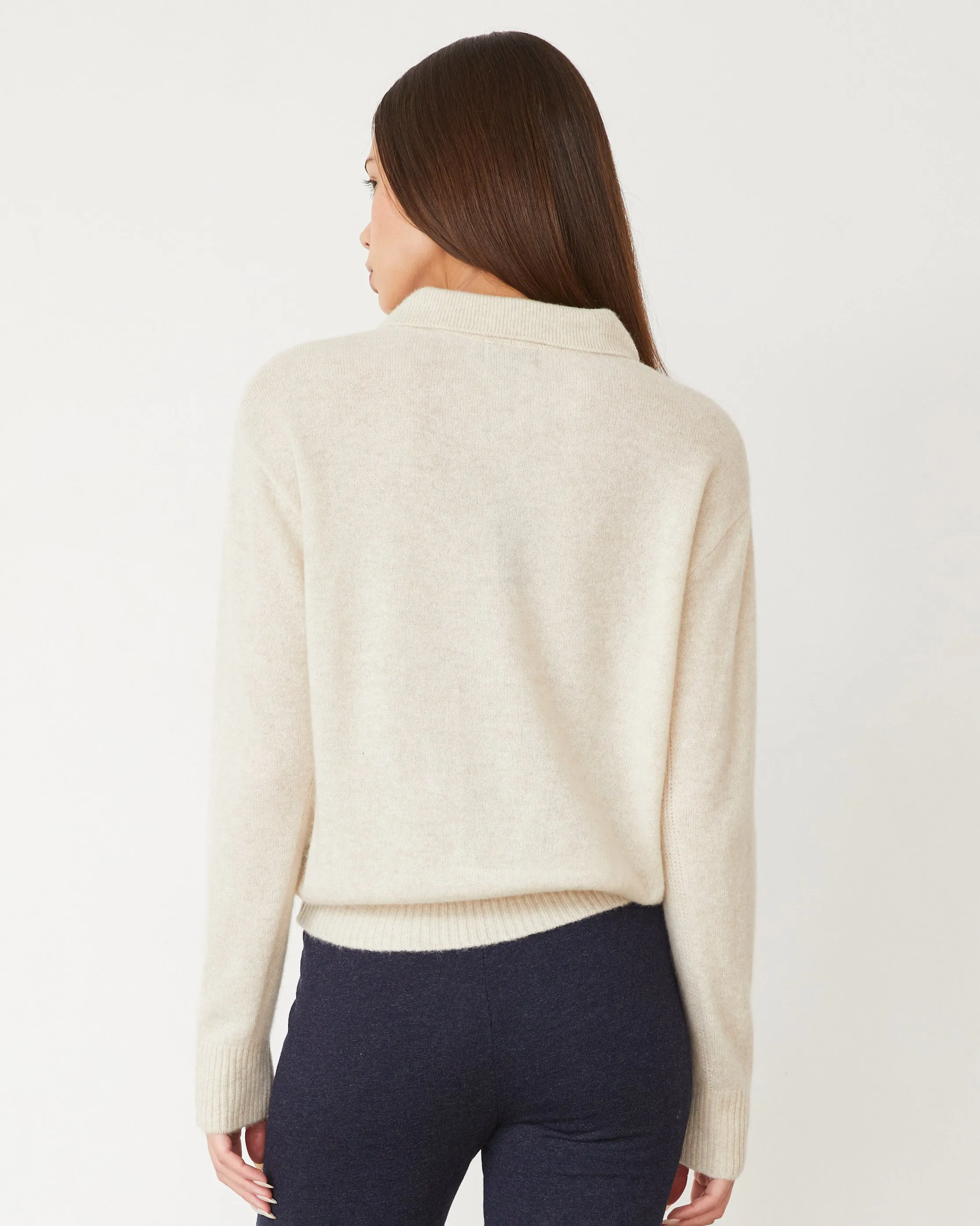 Cashmere Polo Sweater