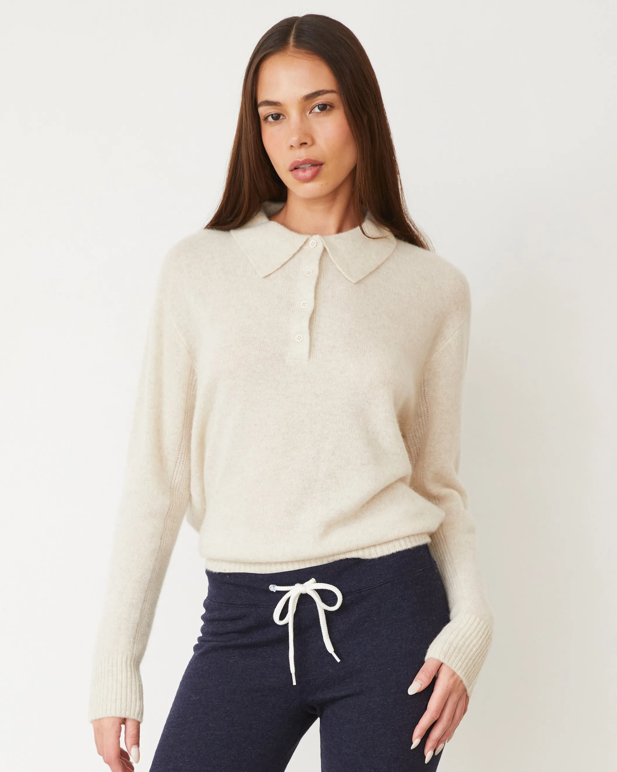 Cashmere Polo Sweater