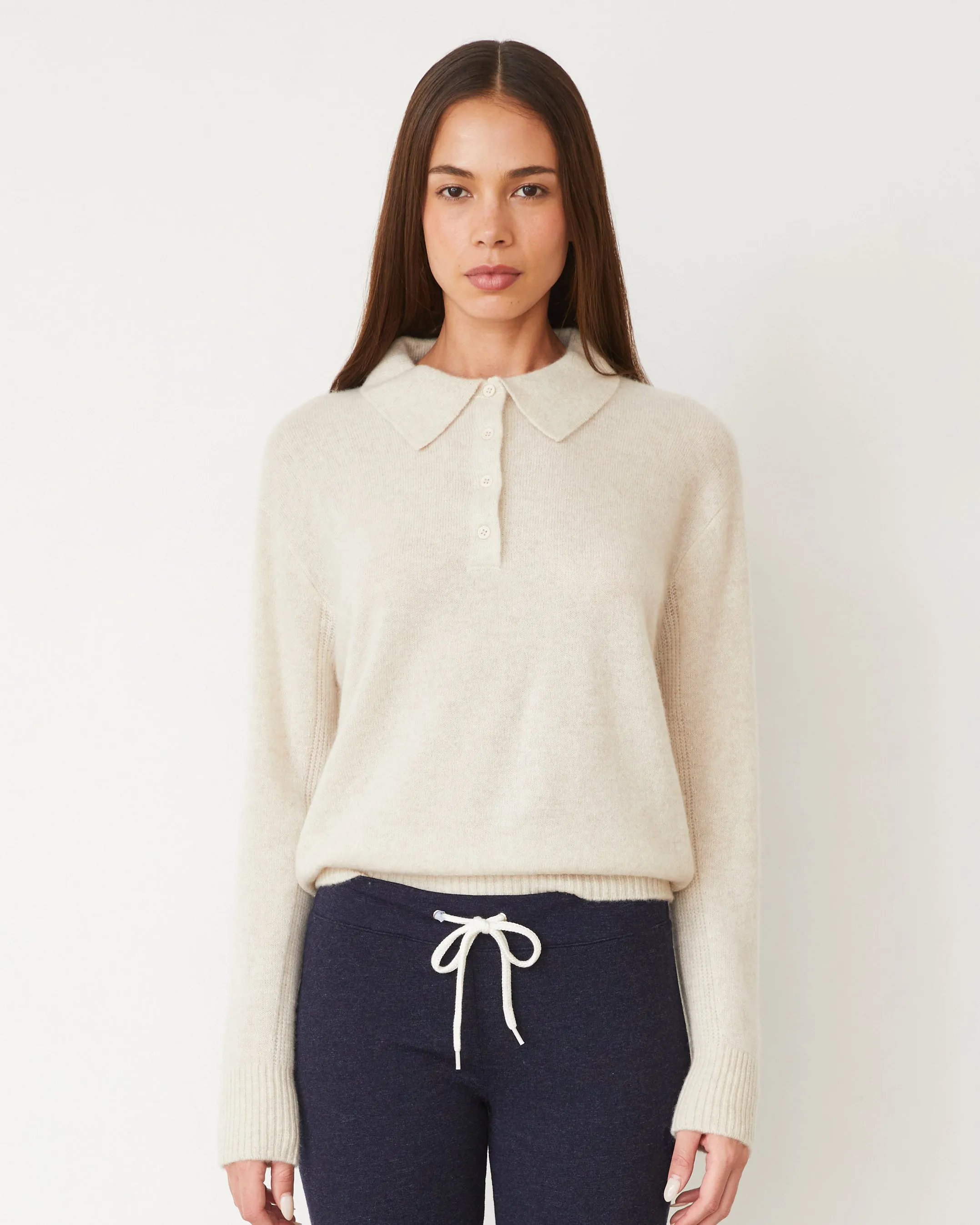 Cashmere Polo Sweater