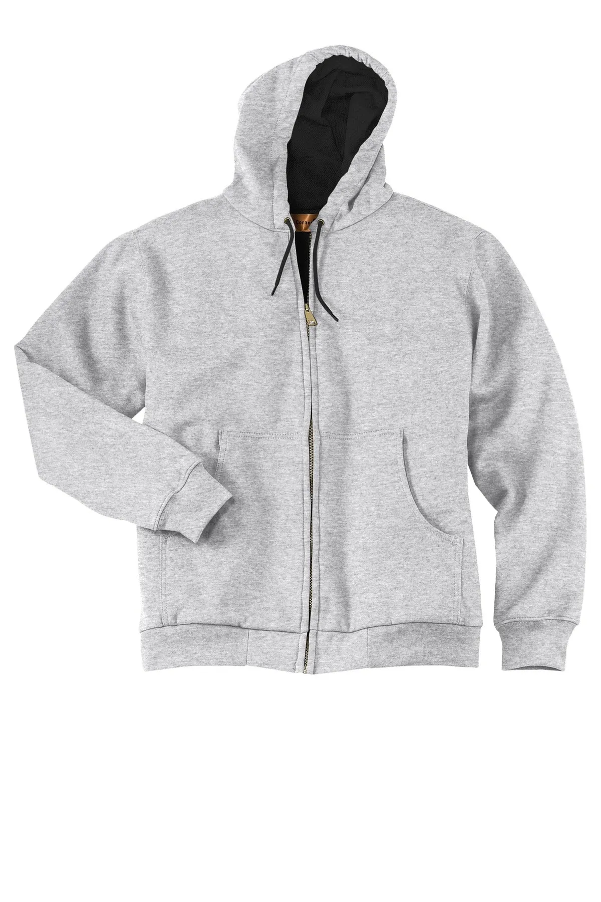 CornerStone - Heavyweight Full-Zip Hooded Sweatshirt with Thermal Lining. CS620