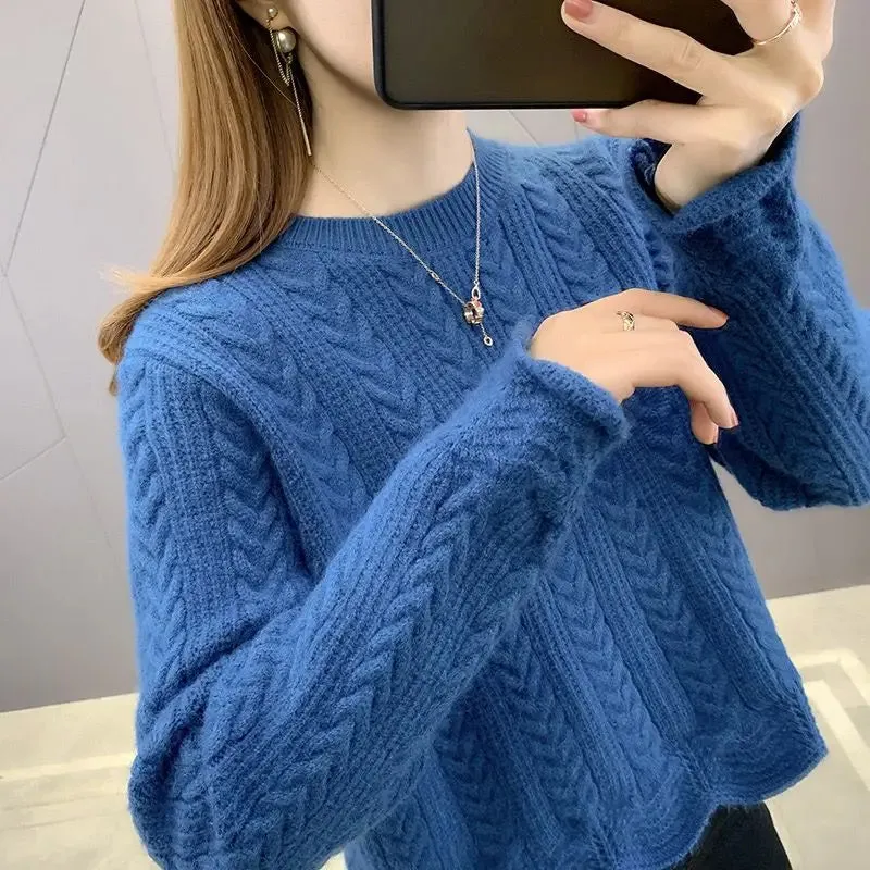 Cozy & Fluffy Knitted Pullover