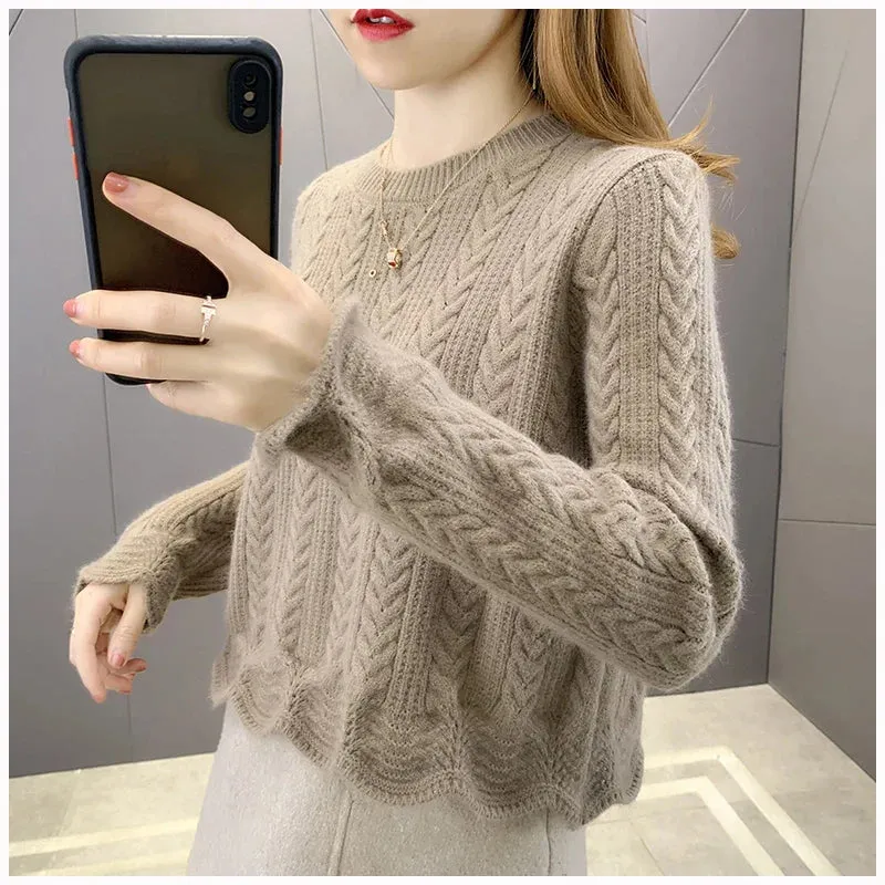 Cozy & Fluffy Knitted Pullover