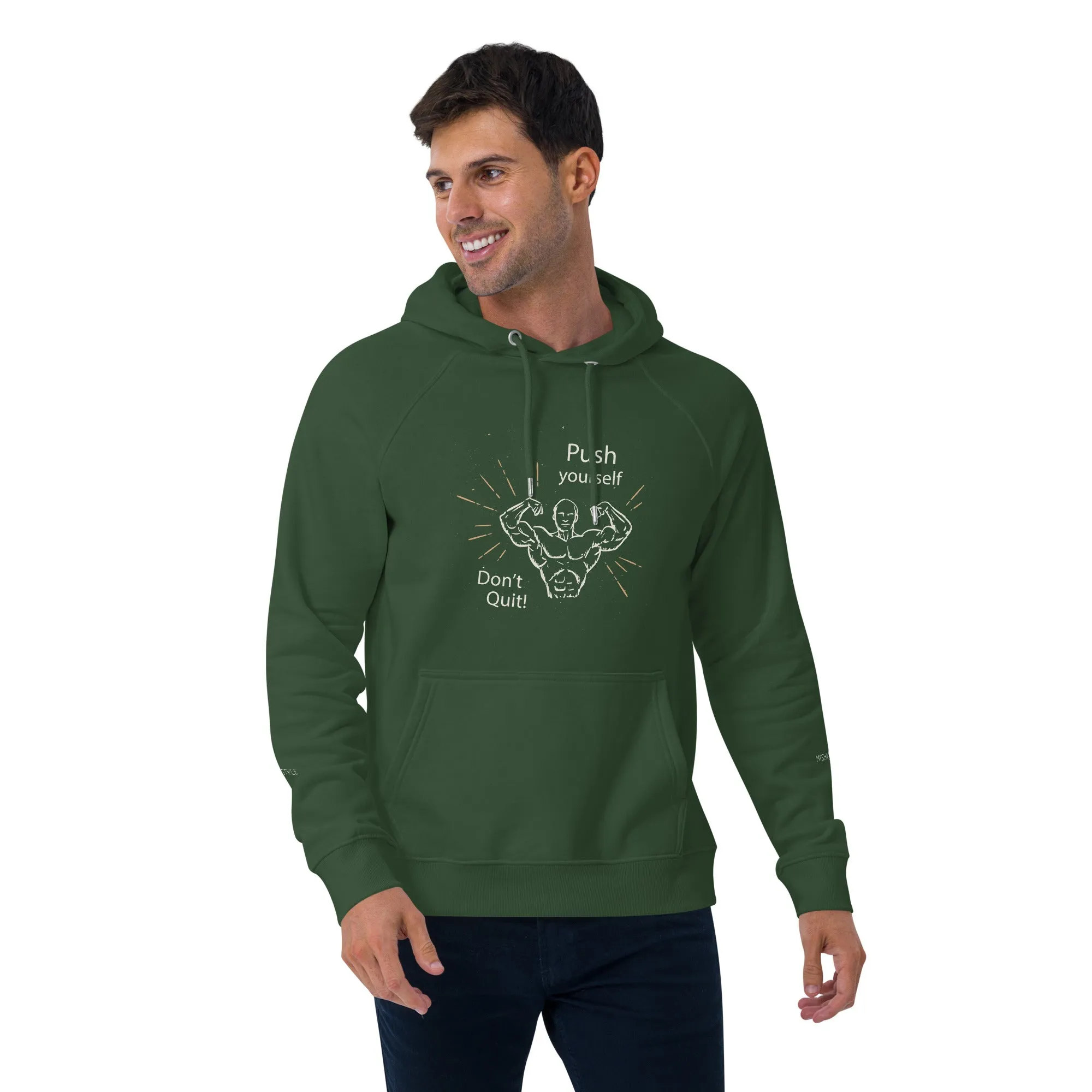 Don't Quit eco raglan hoodie