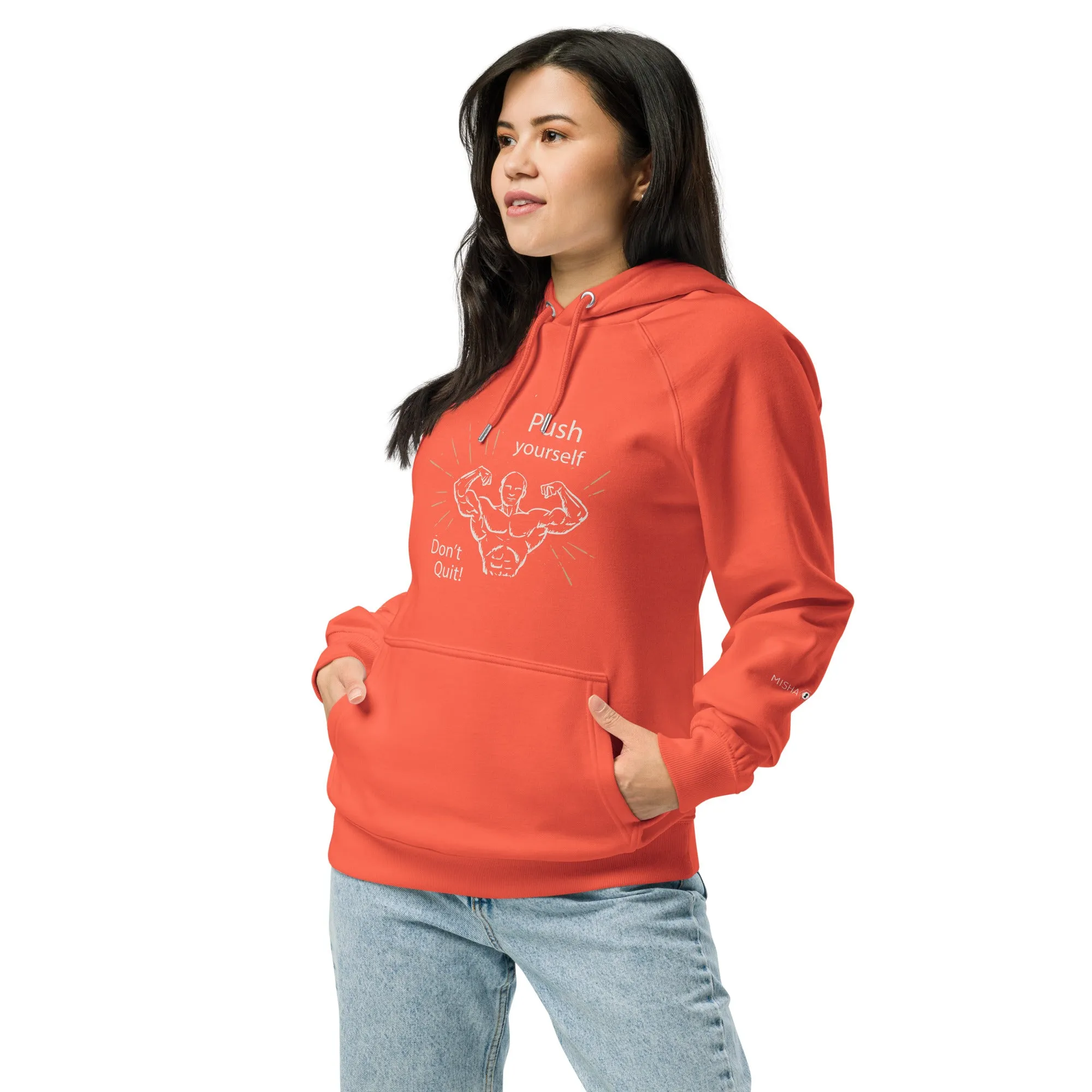 Don't Quit eco raglan hoodie