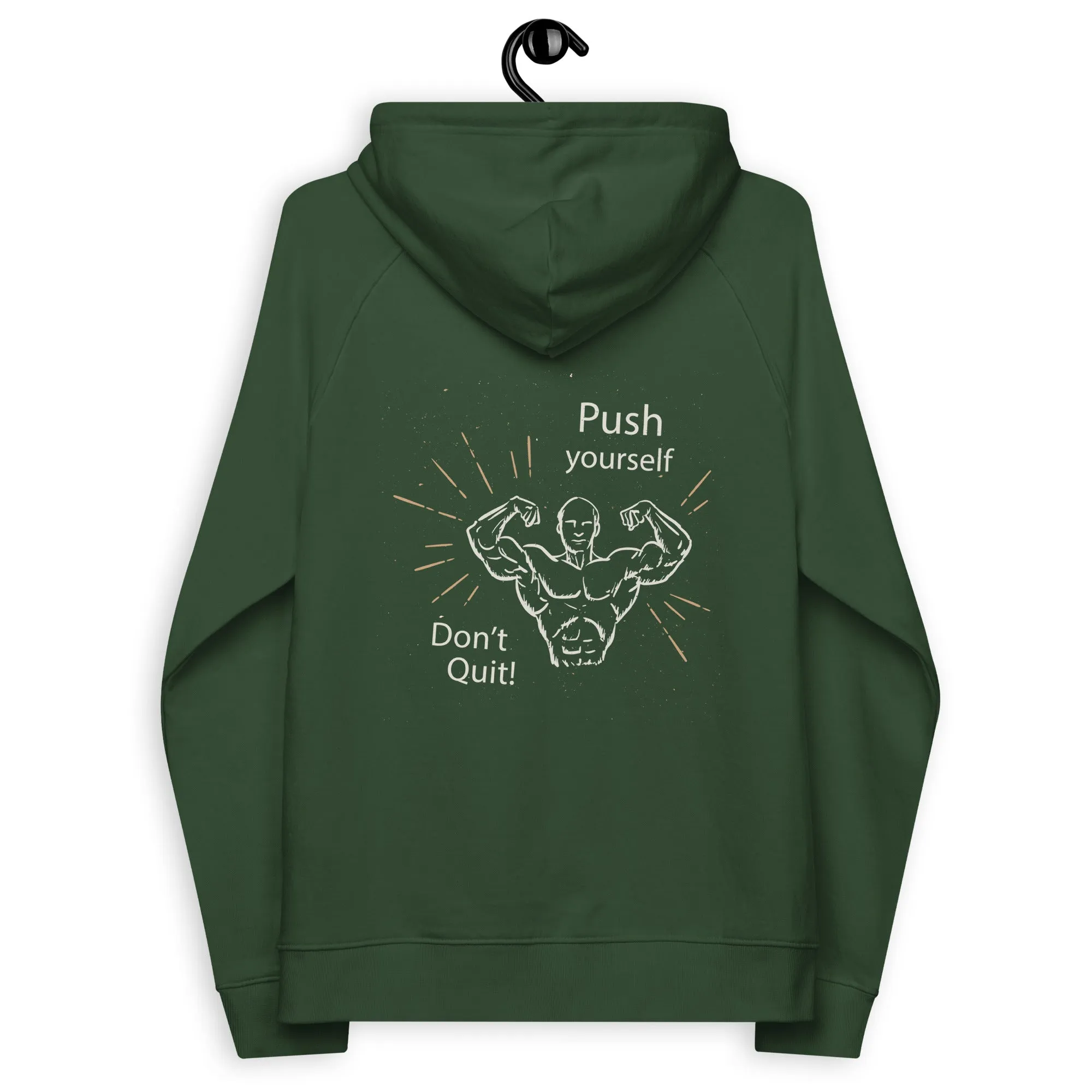 Don't Quit eco raglan hoodie