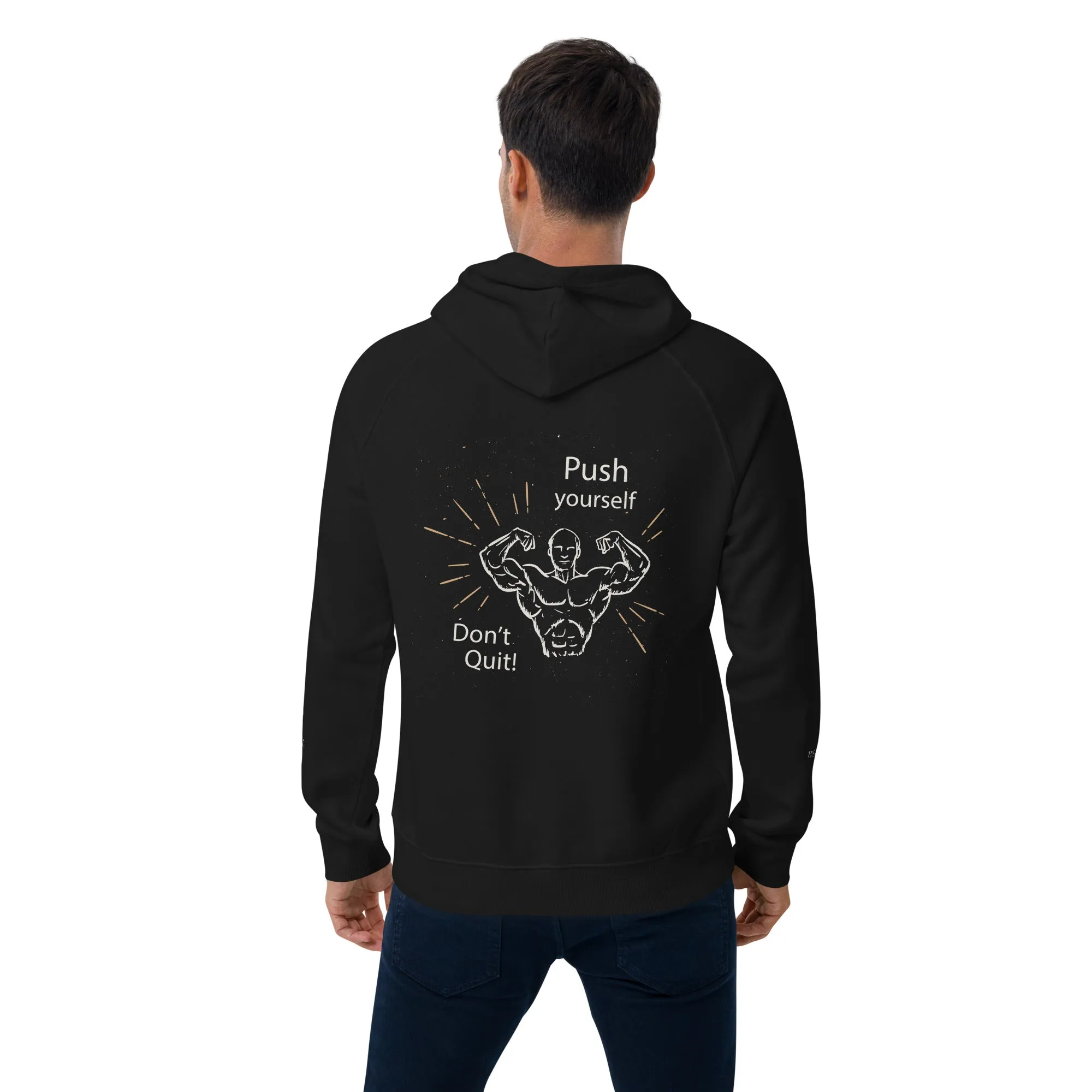 Don't Quit eco raglan Men hoodie