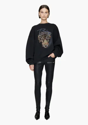 HARVEY CREW LEOPARD VINTAGE BLACK