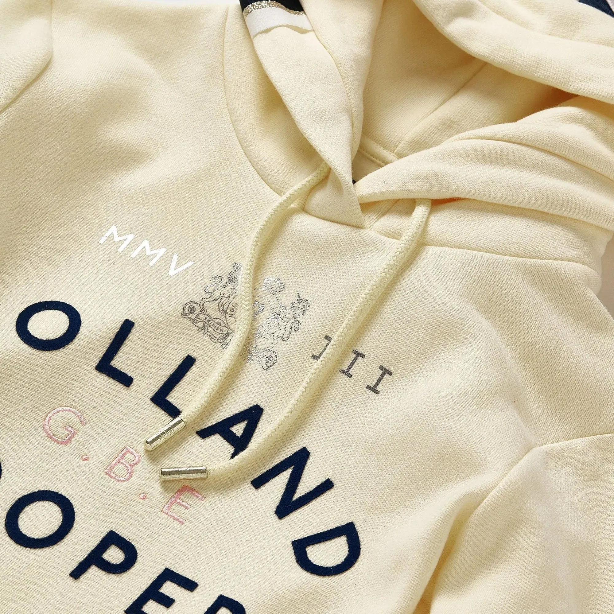 Holland Cooper Flock Logo Hoodie- Lemon