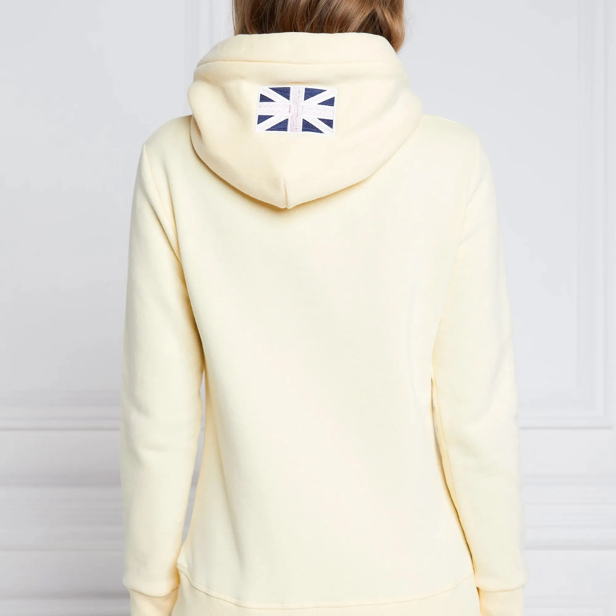 Holland Cooper Flock Logo Hoodie- Lemon