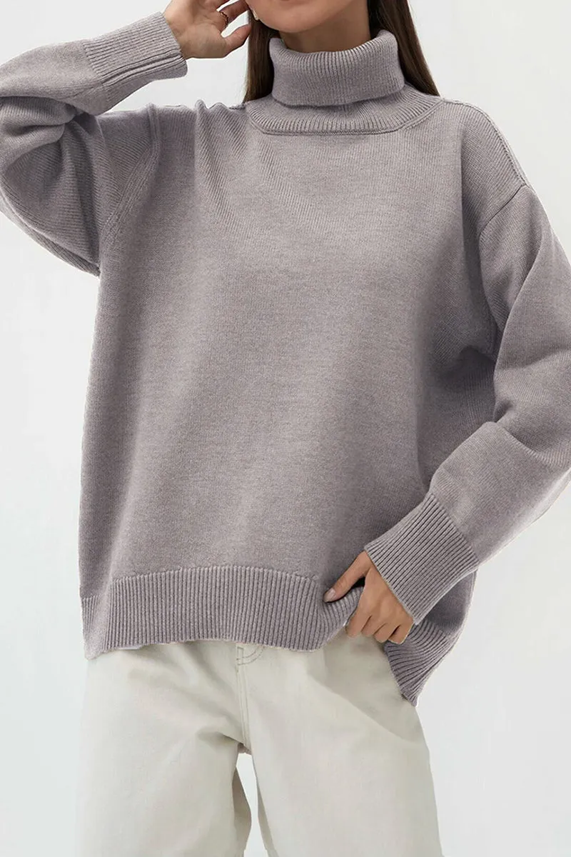 HUR1386 Luxe Turtleneck Sweater