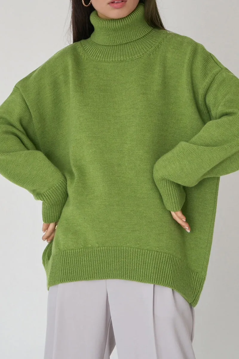 HUR1386 Luxe Turtleneck Sweater