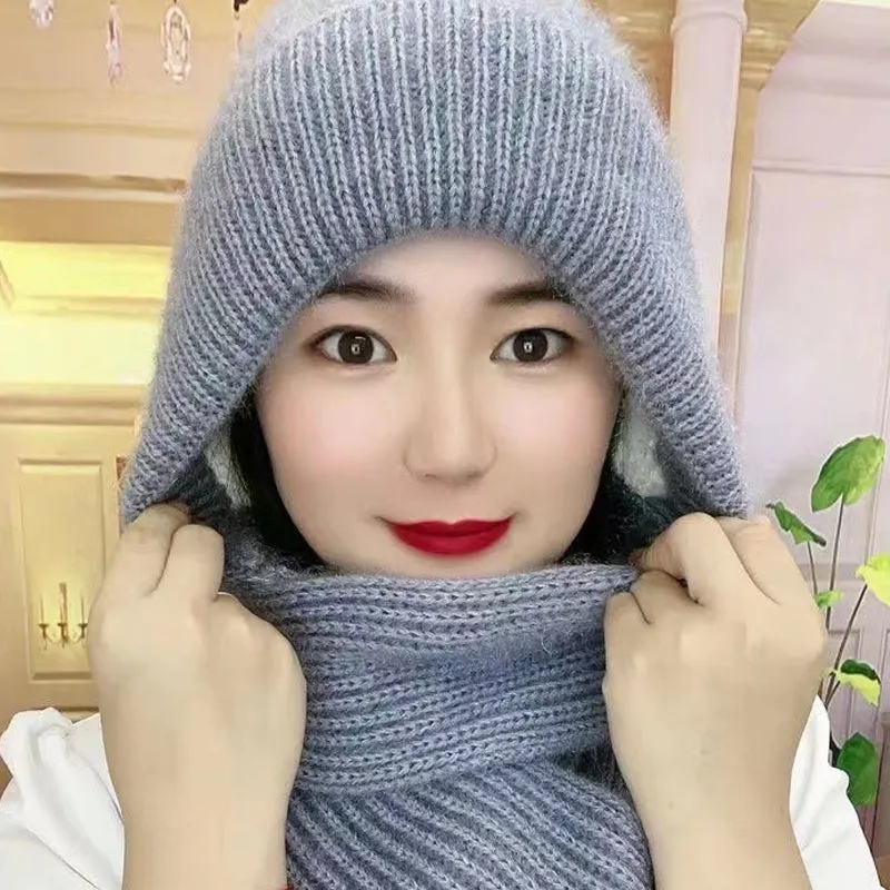 Integrated Ear Protection Windproof Cap Scarf