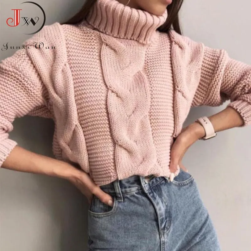 Knitted Batwing Sleeve Casual Sweater