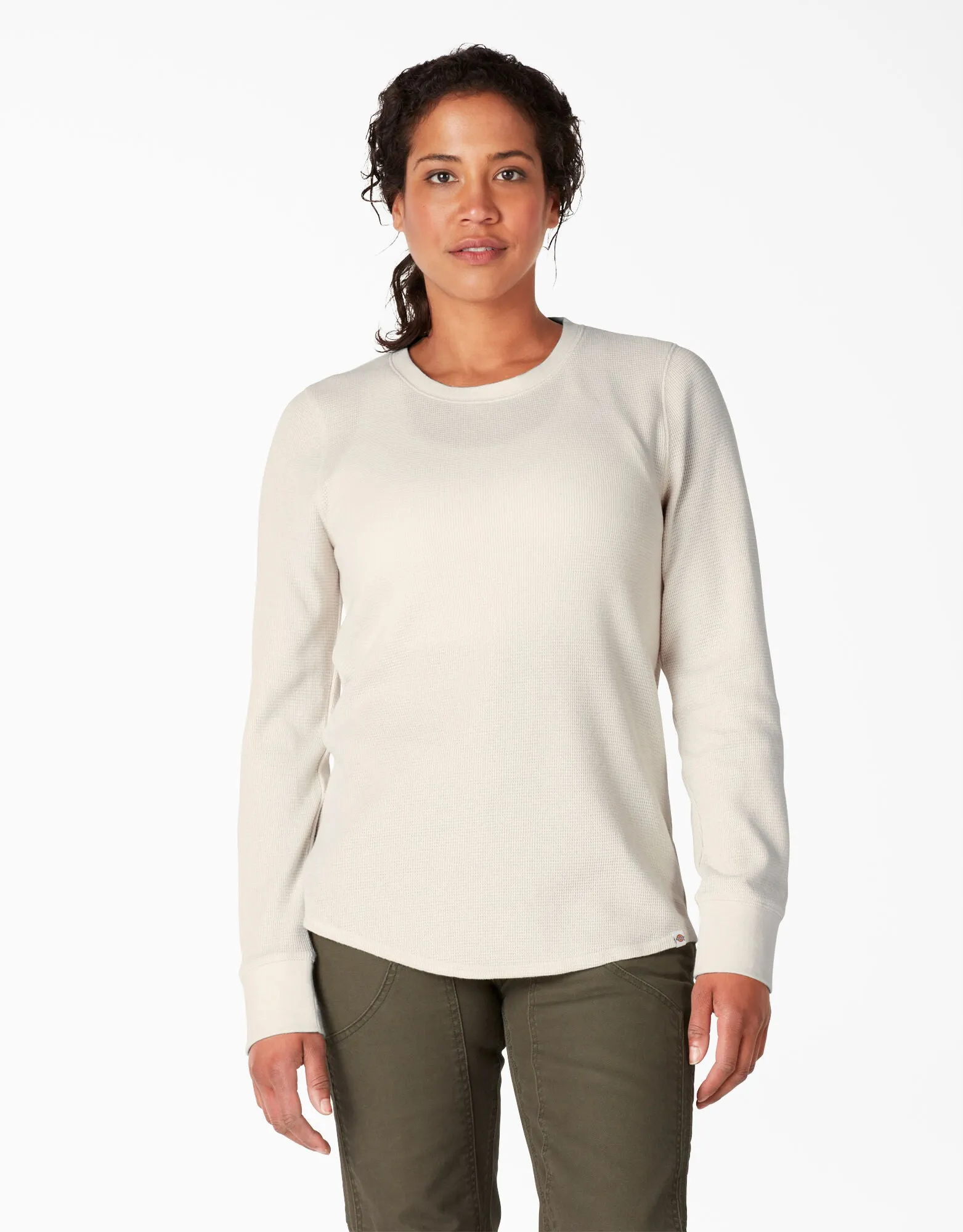 Long-Sleeved Shirt - Dickies Women's Long Sleeve Crew Neck Thermal Shirt FL198, Various Colours