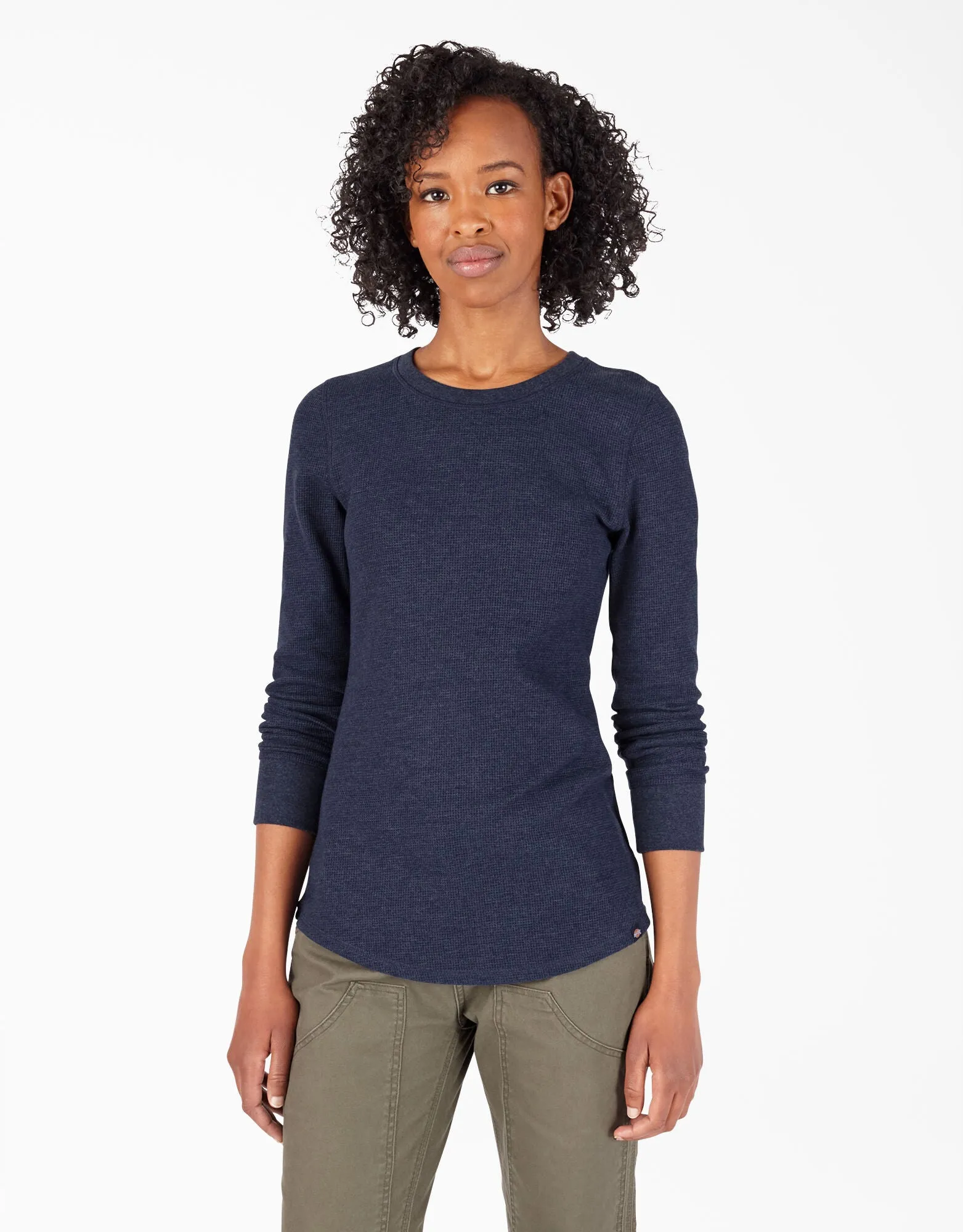 Long-Sleeved Shirt - Dickies Women's Long Sleeve Crew Neck Thermal Shirt FL198, Various Colours