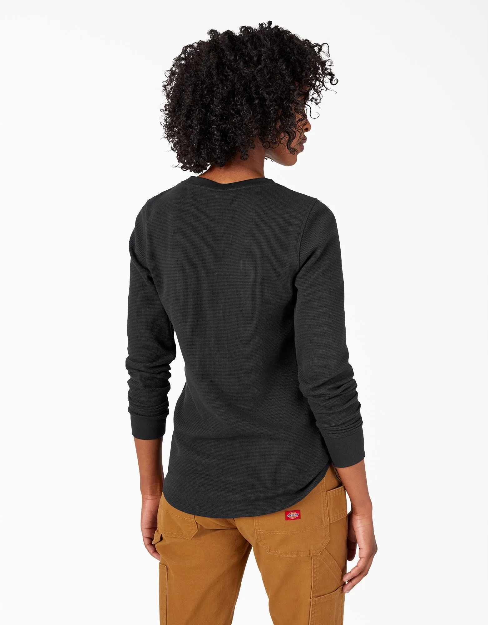 Long-Sleeved Shirt - Dickies Women's Long Sleeve Crew Neck Thermal Shirt FL198, Various Colours