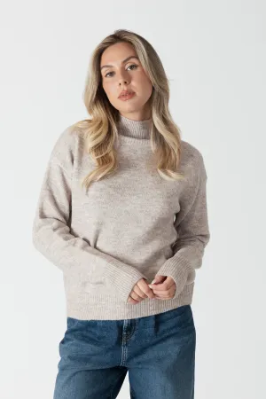 MABEL LIGHTWEIGHT MOCK NECK SWEATER