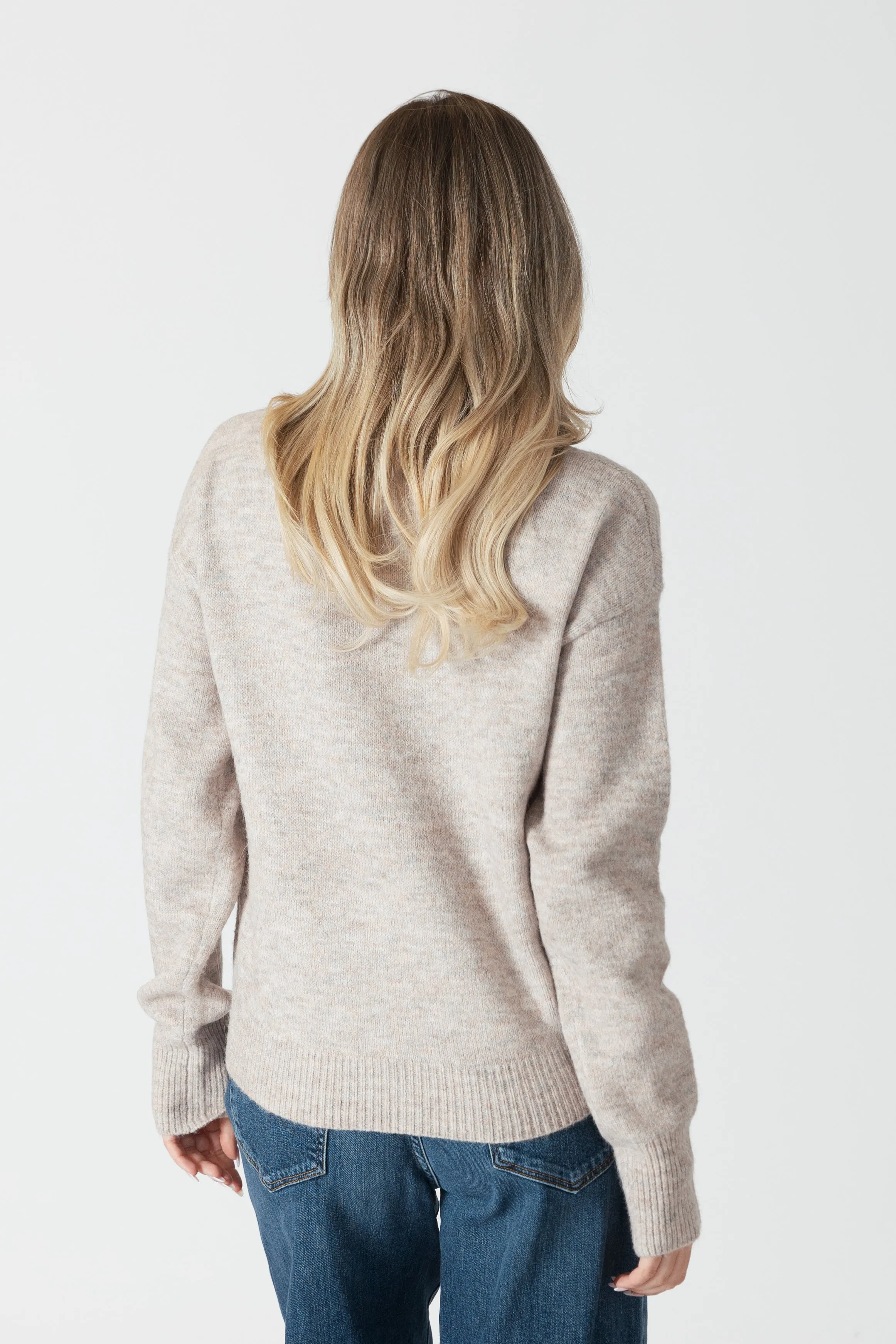 MABEL LIGHTWEIGHT MOCK NECK SWEATER