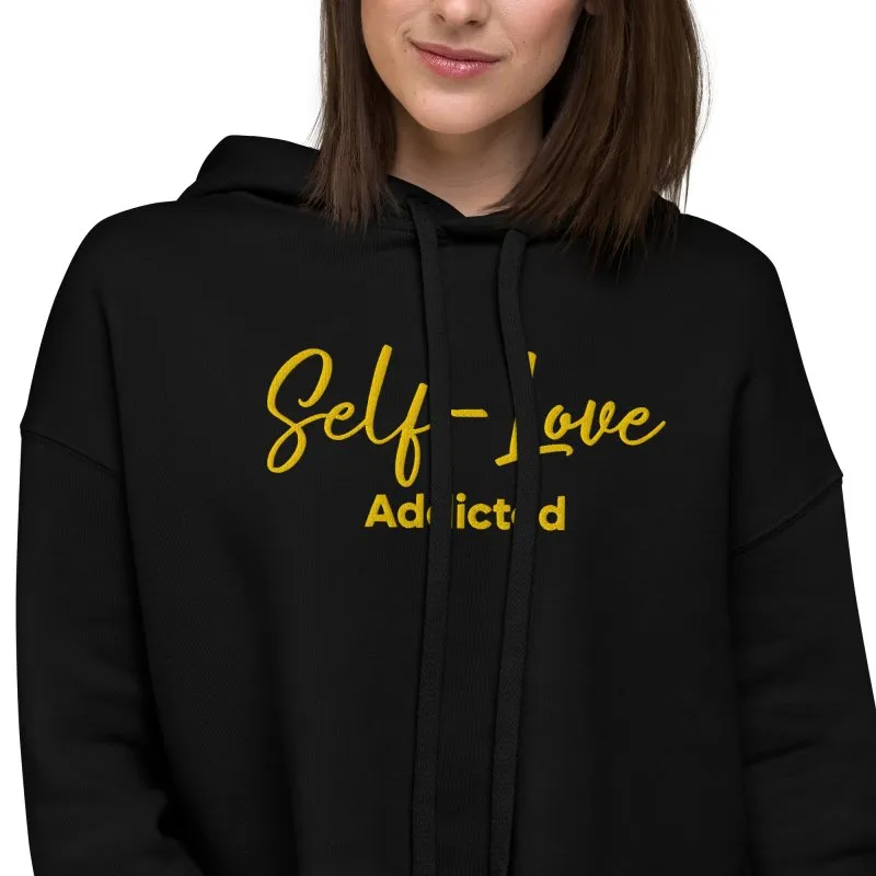 Maiden Art - Organic Crop Hoodie - Trendy & Comfortable -airlume combed and ring-spun cotton with poly fleece- Ultra-Soft Feel Fabric– Ideal for comfort with style fashion lovers