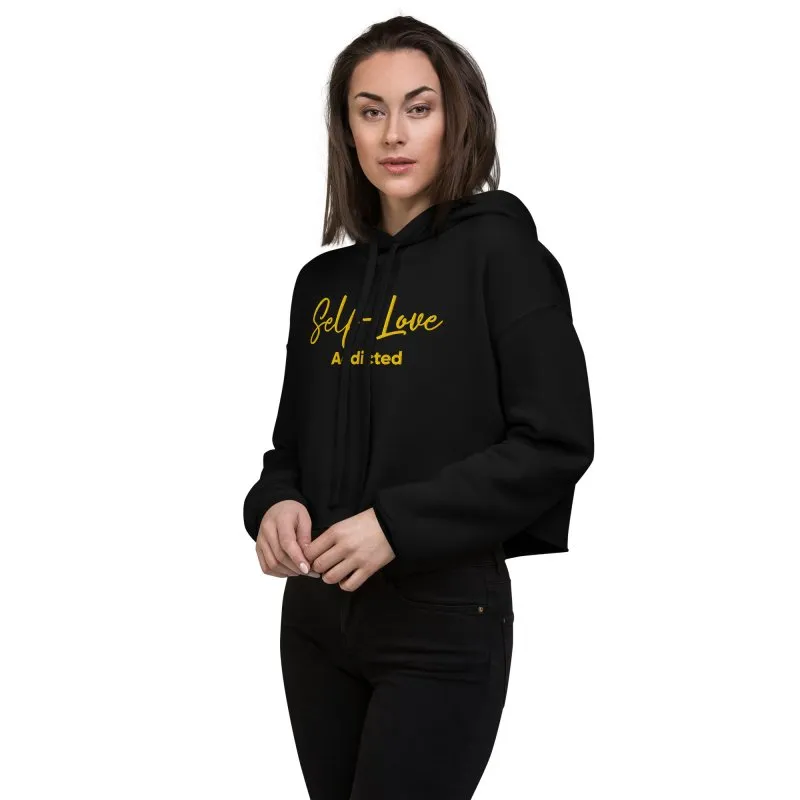 Maiden Art - Organic Crop Hoodie - Trendy & Comfortable -airlume combed and ring-spun cotton with poly fleece- Ultra-Soft Feel Fabric– Ideal for comfort with style fashion lovers