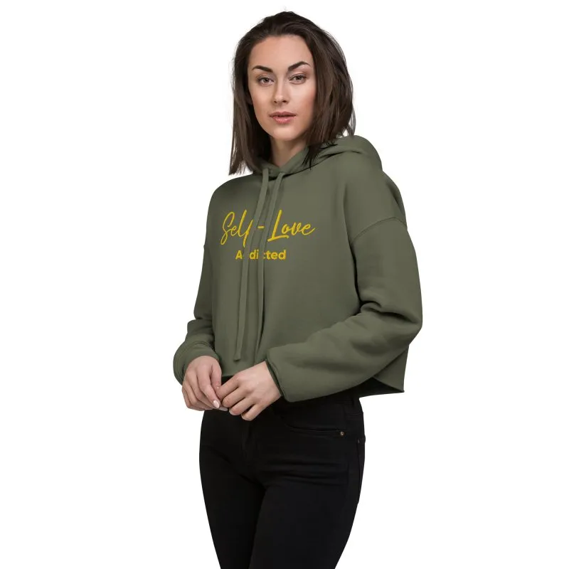 Maiden Art - Organic Crop Hoodie - Trendy & Comfortable -airlume combed and ring-spun cotton with poly fleece- Ultra-Soft Feel Fabric– Ideal for comfort with style fashion lovers