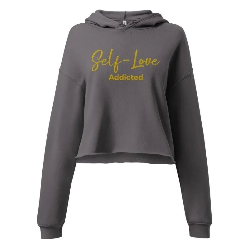 Maiden Art - Organic Crop Hoodie - Trendy & Comfortable -airlume combed and ring-spun cotton with poly fleece- Ultra-Soft Feel Fabric– Ideal for comfort with style fashion lovers