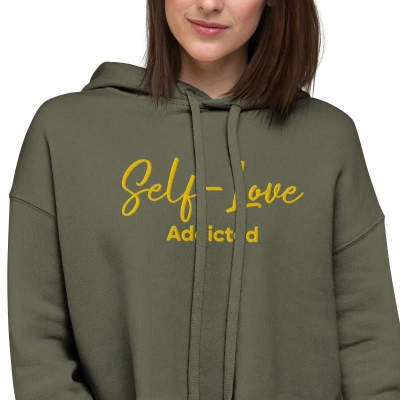 Maiden Art - Organic Crop Hoodie - Trendy & Comfortable -airlume combed and ring-spun cotton with poly fleece- Ultra-Soft Feel Fabric– Ideal for comfort with style fashion lovers