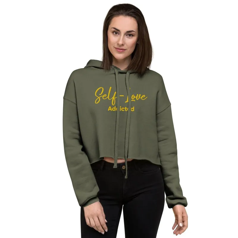 Maiden Art - Organic Crop Hoodie - Trendy & Comfortable -airlume combed and ring-spun cotton with poly fleece- Ultra-Soft Feel Fabric– Ideal for comfort with style fashion lovers