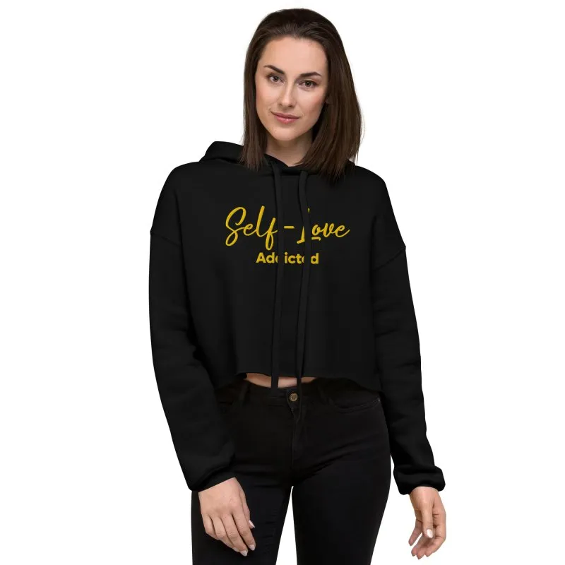 Maiden Art - Organic Crop Hoodie - Trendy & Comfortable -airlume combed and ring-spun cotton with poly fleece- Ultra-Soft Feel Fabric– Ideal for comfort with style fashion lovers