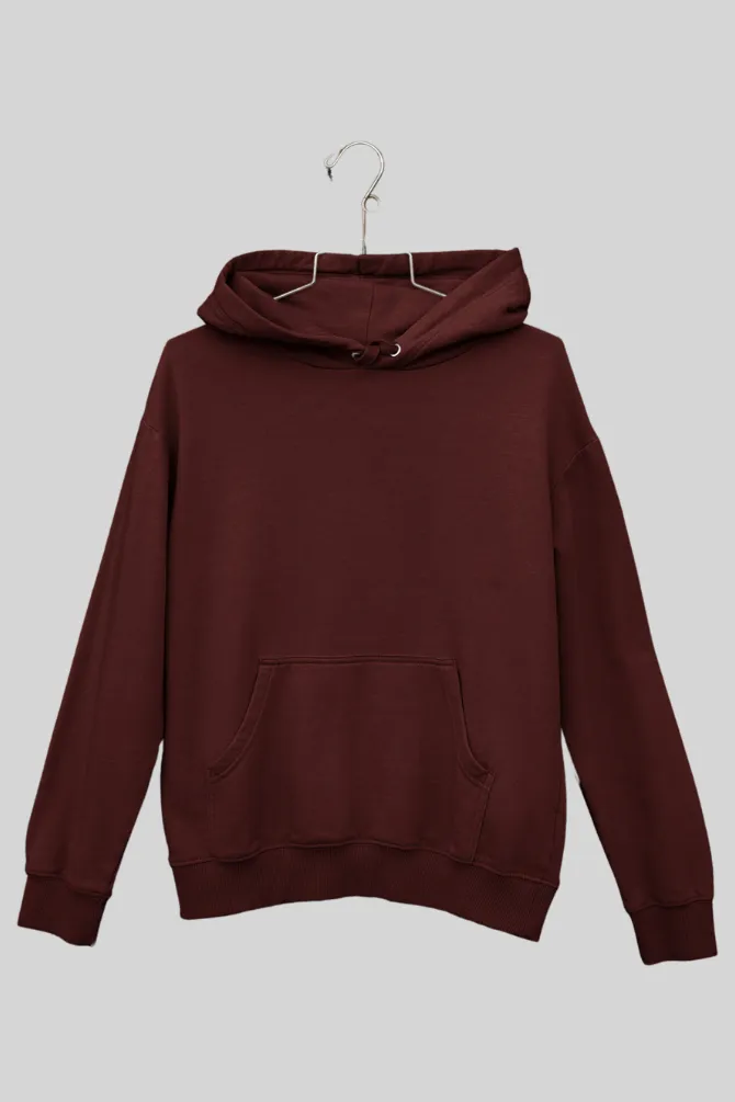 Maroon Oversized Hoodie for men