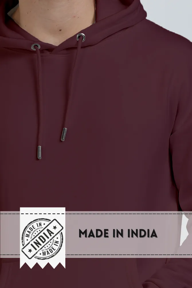 Maroon Oversized Hoodie for men