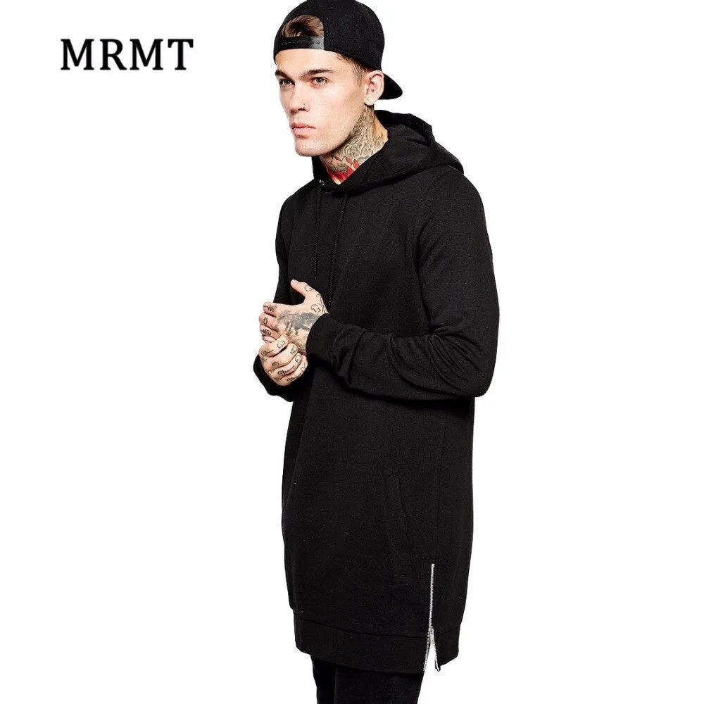 MENGD.G.O.S Black Longline Hoodie Mens