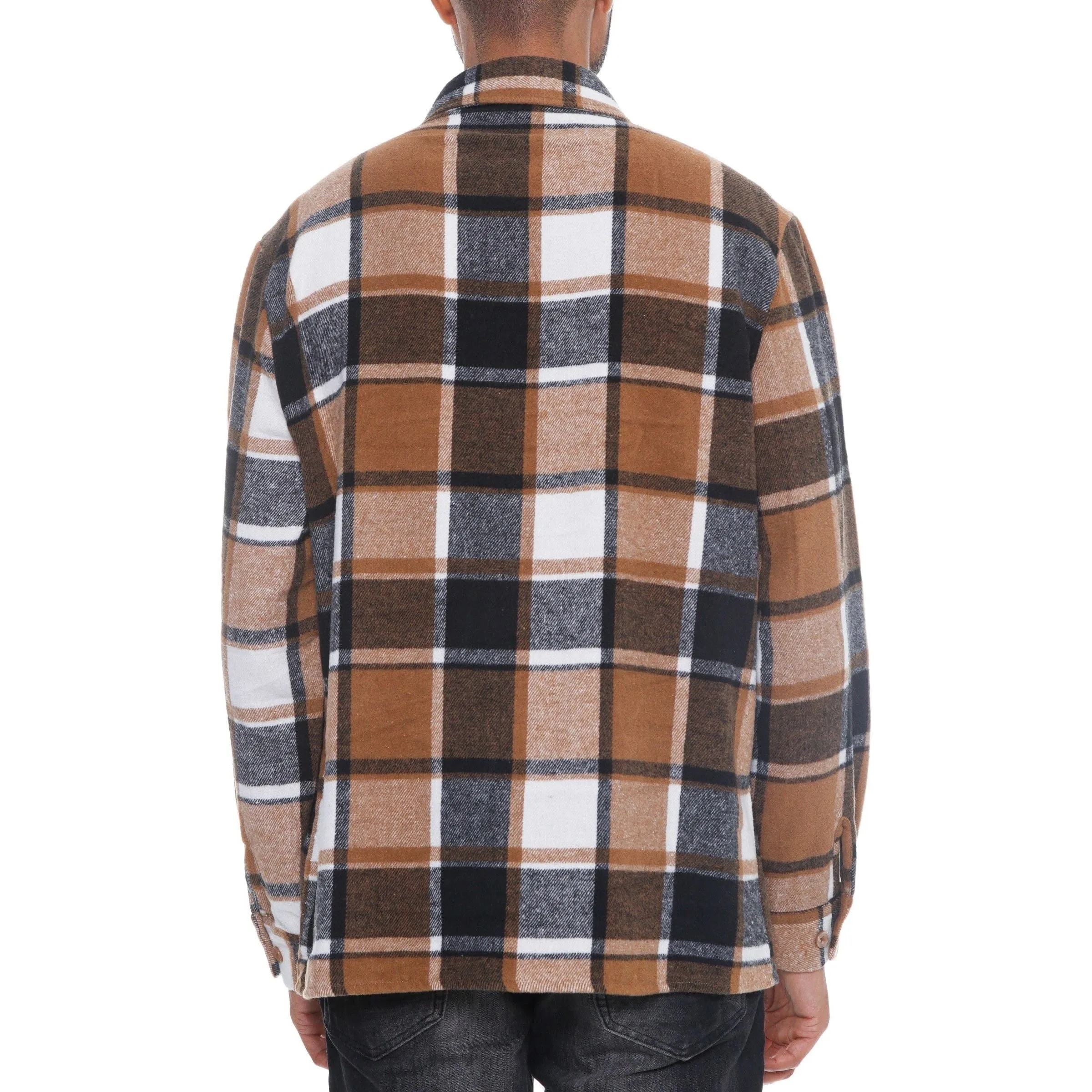 Mens Checkered Soft Flannel Shacket