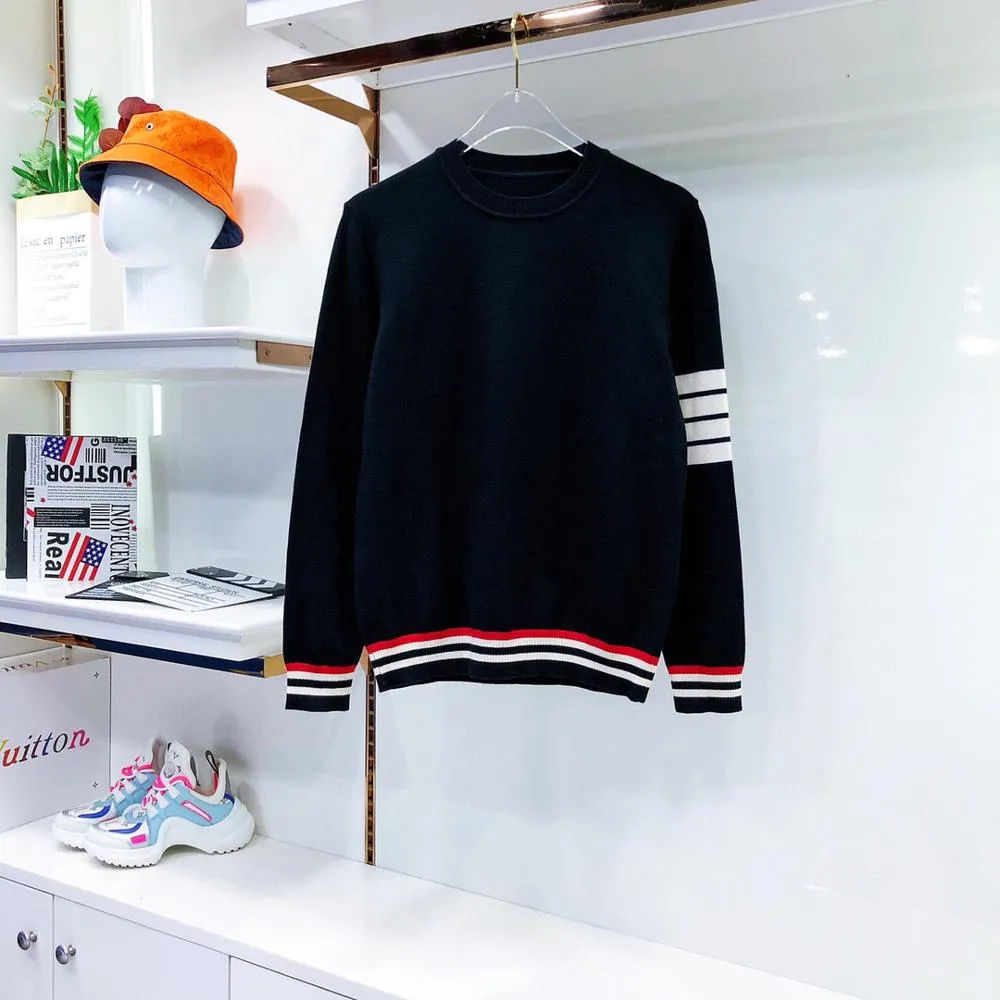 Nsquared Sweater for Mens | Knitted Pullover Long Sleeve Striped High Quality Korean Style Tops