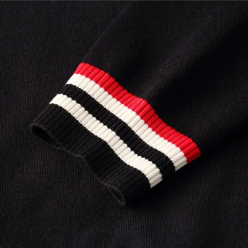 Nsqured "Korean Chic" Men's Striped Knitted Sweater