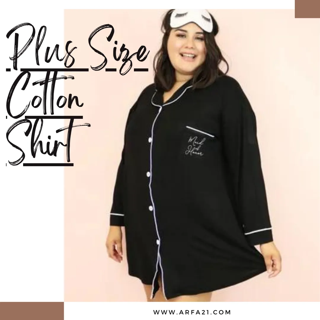 Plus Size Cotton Shirt