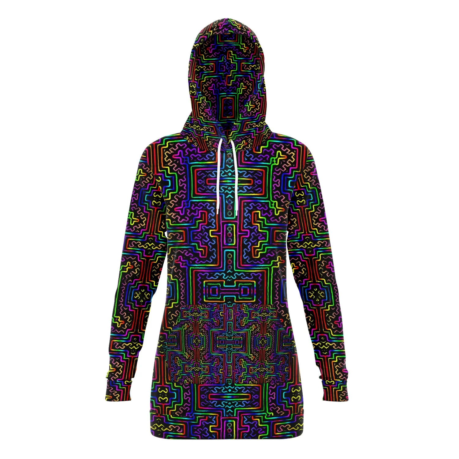 Prismatic Overlay | Longline Hoodie | Hakan Hisim