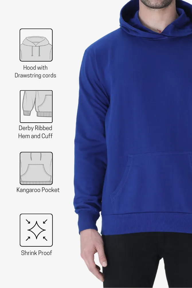 Royal Blue Hoodie for men