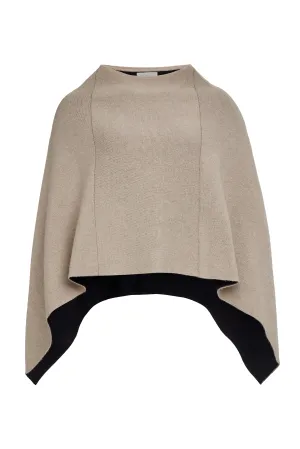 Sade Reversible Cashmere Poncho