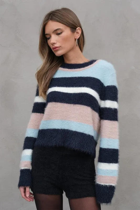 Soft Brushed Stripe Sweater